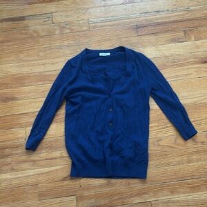 Old Navy 1/2 Sleeve Navy Cardigan Sweater